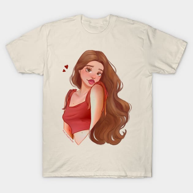 Heart Girl T-Shirt by Nixi